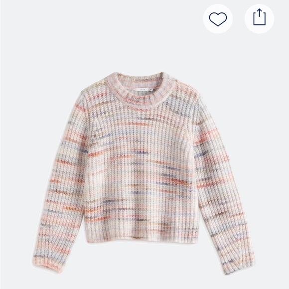 Lush Multicolor Knit Women's Crew Neck Sweater Medium - Picture 1 of 11